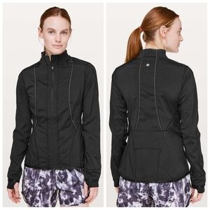 Lululemon Laser Speed Jacket Black W4ARDS Women's‎ Lightweight  Running Size 10